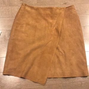 Tan suede skirt
